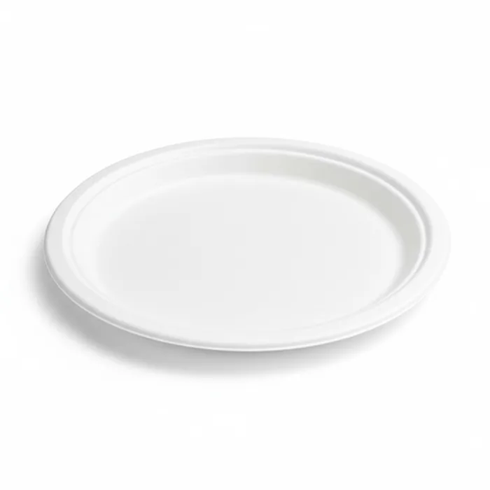 EcoPrime 12 inch round compostable bagasse plate